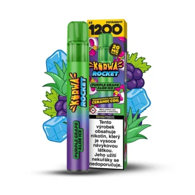 KURWA ROCKET PURPLE GRAPE ALOE ICE
