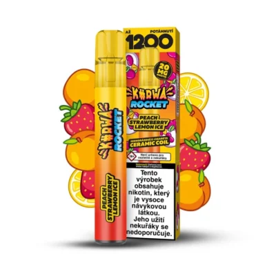 KURWA ROCKET PEACH STRAWBERRY LEMON ICE